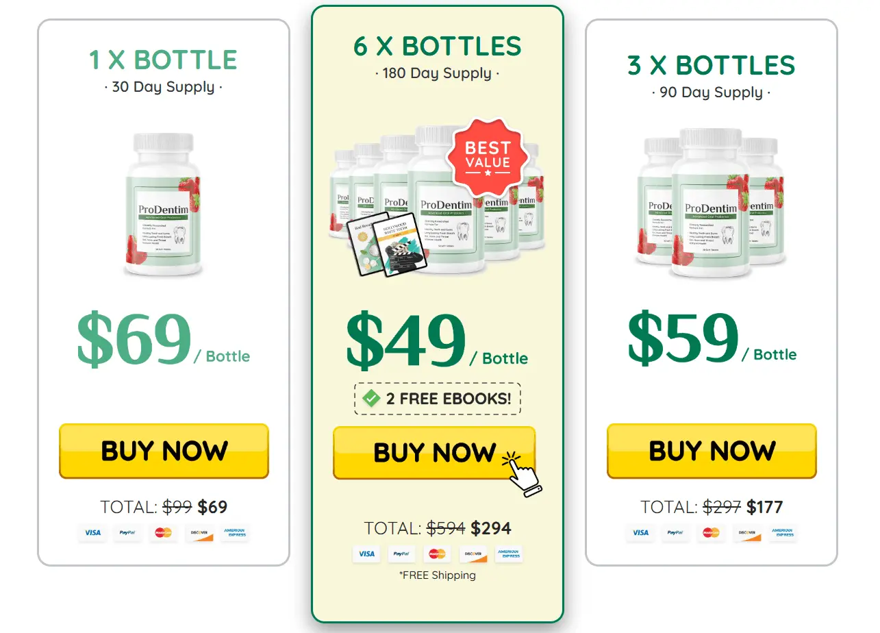 Buy Prodentim now with discount